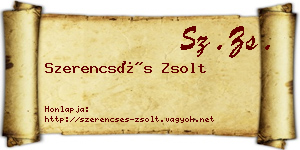 Szerencsés Zsolt névjegykártya